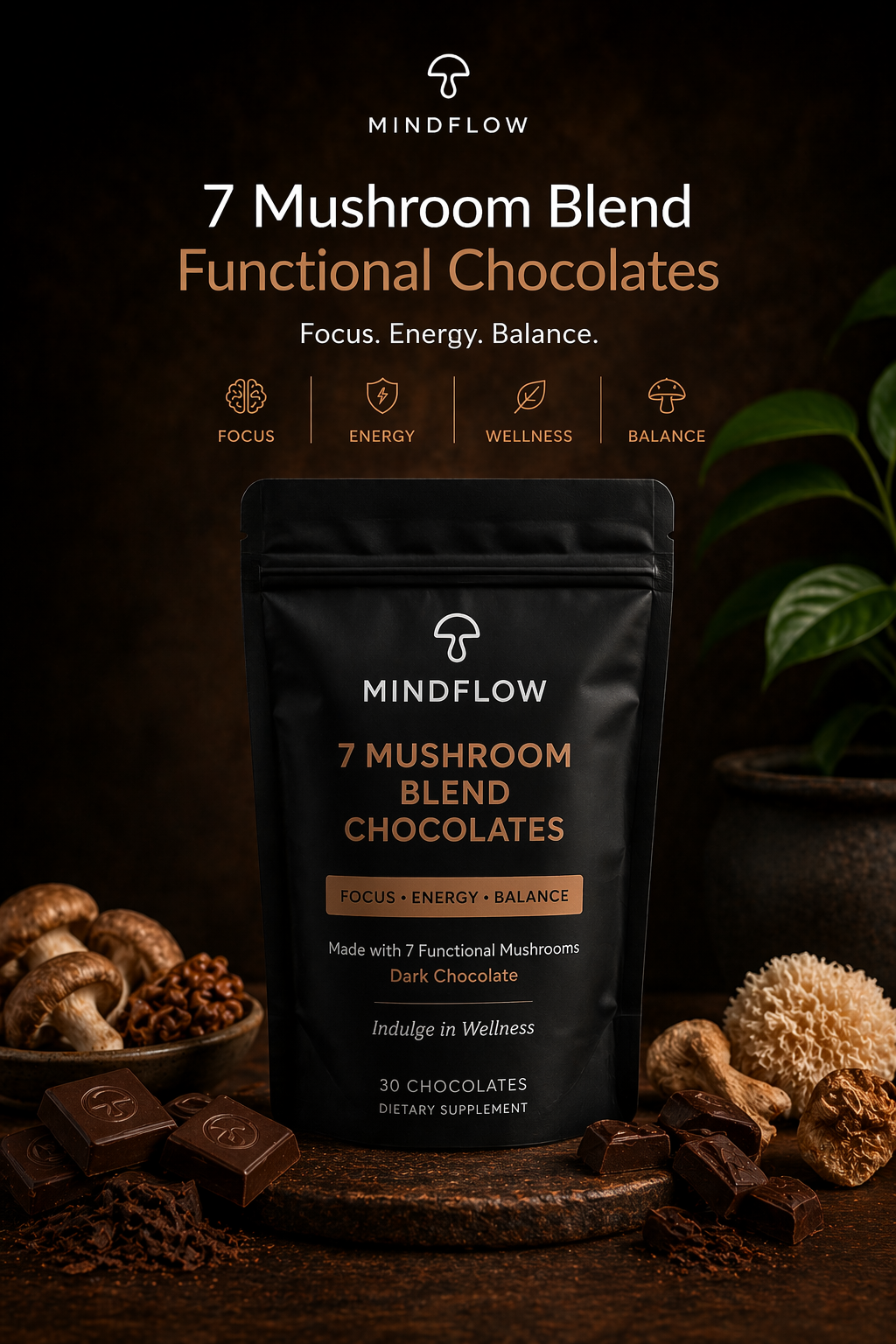 MindFlow Chocolate: Suplemento diario para estimular el cerebro